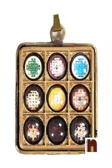 Navgraha Raksha Kavach Yantra Pendant | Locket In Brass (1 Pc)