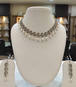 White pearl necklaces