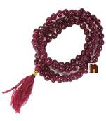 Red Agate (Hakik) Hand Knotted Beads Mala (109 Beads) (8 MM Beads) (1 Pc)