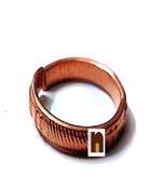 Copper/Tamba Adjustable Ring/Challa With Om Namah Shivaye Embossed (1 Pc)