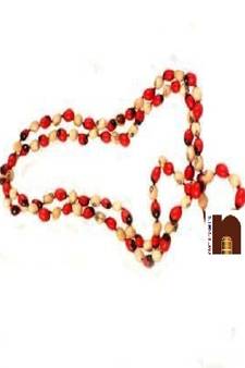  White Gunja | Chirmi Beads Mala For Puja (1 Pc)