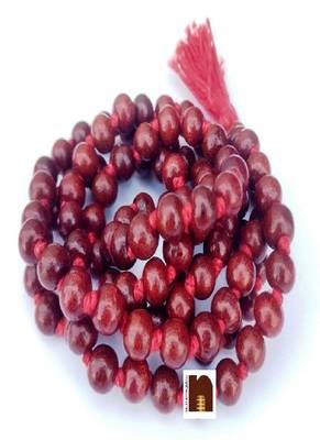 Red Sandalwood (Lal Chandan) Mala (109 Beads) (1 Pc) 1