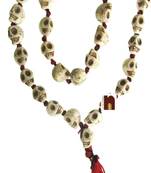 Skull (Nar Mund) Stone Big Beads Mala for Puja | Jaap (37 Beads) (1 Pc)