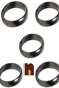 Black Horse Shoe Ring For Shani Dosh Nivaran (Set Of 5 Pcs) (Adjustable)