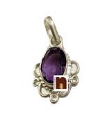 Amethyst | Katehla Gem Stone Pendant In Pure Silver With Lab Certificate (1 Pc)
