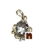 Zircon Crystal Gemstone Pendant In Pure Silver With Lab Certificate (1 Pc)