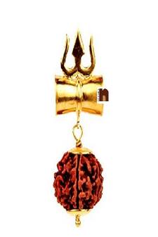  Trishul Pendant In Brass (1 Pc)