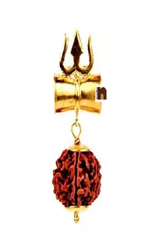  Trishul Pendant In Brass (1 Pc)