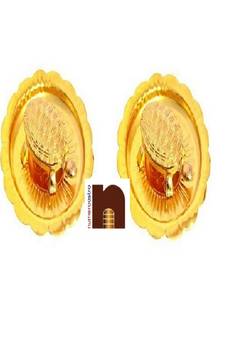 Feng Shui Turtle In Metal Plate (Pack Of 2)