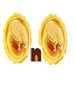 Feng Shui Turtle In Metal Plate (Pack Of 2)