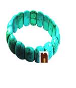 Firoza (Turquoise) Gemstone Bracelet (Stretchable) (1 Pc)