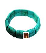 Firoza (Turquoise) Gemstone Bracelet (Stretchable) (1 Pc)