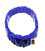 Lapis Lazuli Gemstone Bracelet (Square Design) (Stretchable) (1 Pc)
