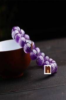 Amethyst | Katehla Gemstone Round Beads Stretchable Bracelet (8 MM Beads) (1 Pc)