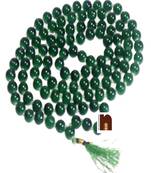 Green Agate | Hakik Round Beads Knotted Mala (109 Beads) (1 Pc)
