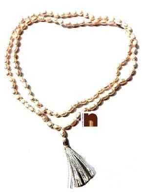 Pearl/Moti Mala (Oval Shape Small Beads) (108+1) (1 Pc) 1