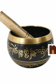 Singing Bowl | Tibetan Buddhist Prayer Instrument with Wooden Stick | Meditation Bowl | Music Therapy (3.5