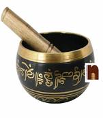 Singing Bowl | Tibetan Buddhist Prayer Instrument with Wooden Stick | Meditation Bowl | Music Therapy (3.5