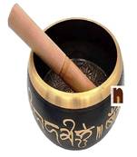 Singing Bowl | Tibetan Buddhist Prayer Instrument with Wooden Stick | Meditation Bowl | Music Therapy (4