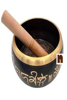 Singing Bowl | Tibetan Buddhist Prayer Instrument with Wooden Stick | Meditation Bowl | Music Therapy (5.5