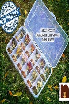  Original Semi Precious Tumble Stone Small Size Tree (Pack of 12 Pc)