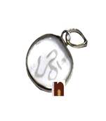 Crystal Om Pendant In White Metal (2 Cms) (1 Pc)