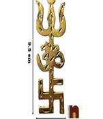 Tri Shakti Yantra In Ashtadhatu ( Small )(Pack Of 1)