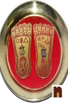 Shri Laxmi Charan Paduka for Laxmi Puja (11 Cms) (Big)