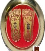 numeroastro shri laxmi charan paduka - pooja item, 11 cm