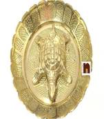 Fengshui | Vastu Brass Turtle | Tortoise In Brass Plate (Small) (6 Cms)