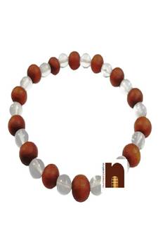  Crystal Round Beads Stretchable Bracelet ( 1 Pc)