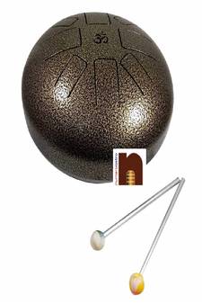 Hapi | Happy Drum Pan with Rubber Musical Mallet and Travel Bag for Meditation &ampYoga Sound Healing (8 Inches)