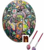 Happy Drum Pan with Rubber Musical Mallet and Travel Bag for Meditation &ampYoga Sound Healing (Multicolour)