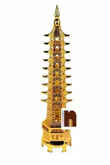 Feng Shui Educational Tower in Metal (9 Layer) (1 Pc)
