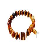 Tiger's Eye Gemstone Bracelet (8MM Round Beads) (Stretchable) (1 Pc)