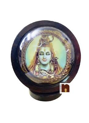 Lord Shiva Idol for Car Dashboard (Wooden) (6.5 Cms) (1 Pc) 1
