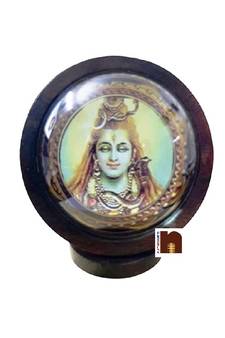 Lord Shiva Idol for Car Dashboard (Wooden) (6.5 Cms) (1 Pc)