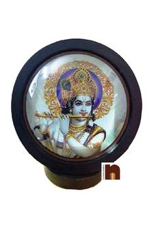 Lord Krishna Idol for Car Dashboard (Wooden) (6.5 Cms) (1 Pc)