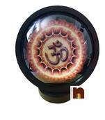 Om | Aum Yantra Idol for Car Dashboard (Wooden) (6.5 Cms) (1 Pc)