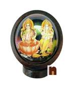 Numeroastro Wooden Laxmi Ganesh Decorative Idol for Car Dashboard Multicolor
