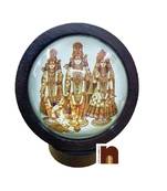 Shri Ram Darbar Idol for Car Dashboard (Wooden) (6.5 Cms) (1 Pc)