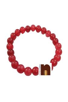 Red Agate | Hakik Stretchable Bracelet (8 MM Beads) (1 Pc)