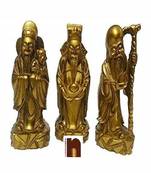 Feng Shui Fuk Luk Sau Idols In Polyresin (3 Pcs Set) (1 Set)