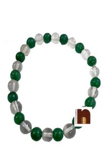  Crystal | Sphatik Bracelet (Stretchable) (6 MM Beads) (1 Pc)