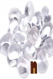  Natural Clear Crystal | Sphatik Tumble Stones | Chakra Healing Stones (100 Grams Approx)