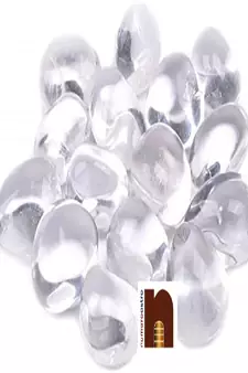  Natural Clear Crystal | Sphatik Tumble Stones | Chakra Healing Stones (100 Grams Approx)