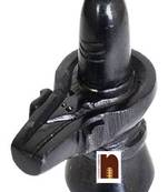 Black Stone Shivling | Shivalingam For Puja (7.5 Cms) (1 Pc)