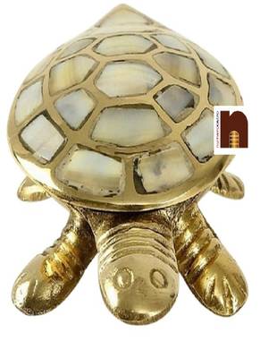 Numeroastro Wish Fulfilling Brass Tortoise | Turtle with A Secret Wish Compartment (12 Cms) (1 Pc) 1