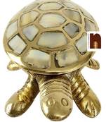 Numeroastro Wish Fulfilling Brass Tortoise | Turtle with A Secret Wish Compartment (12 Cms) (1 Pc)