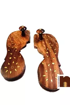 Wooden Charan Paduka | Khadau | Slipper for Wearing (10.5 Inches Approx) (1 Set)